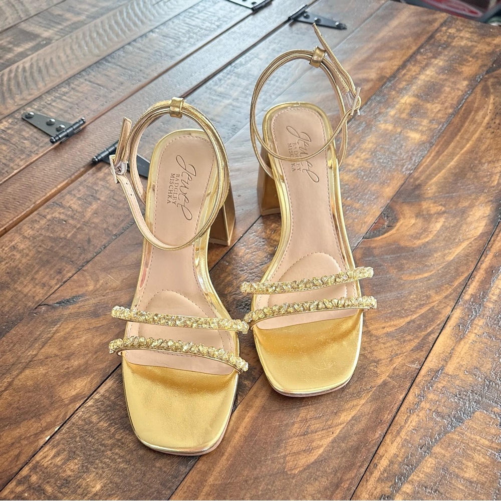 NWT Elegant Jewel Badgley Mischka Women's Sandals - Picture 4 of 12
